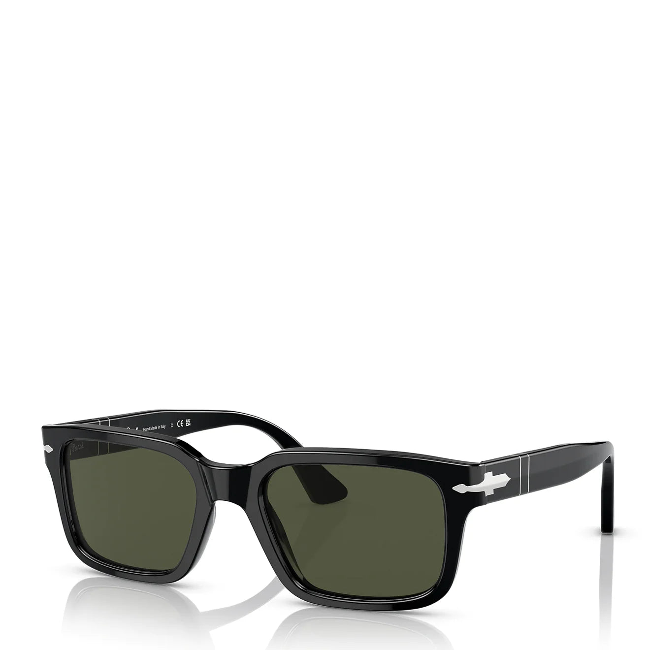 Persol 0P03272S 95-31 145-55 Sunglasses Black / Green Lens