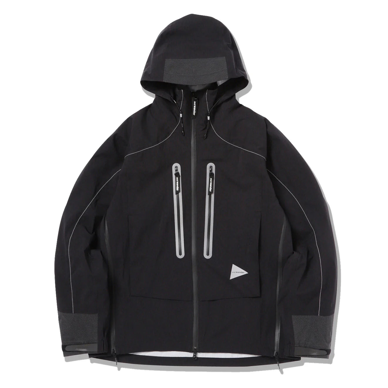 And Wander Pertex Shield Rain Jacket Black