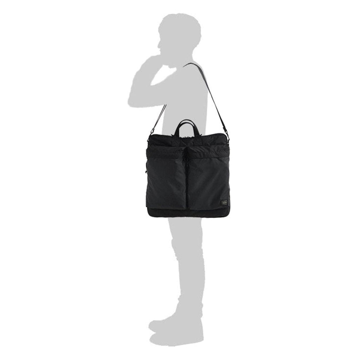 Porter-Yoshida and Co Force 2-Way Helmet Bag Black