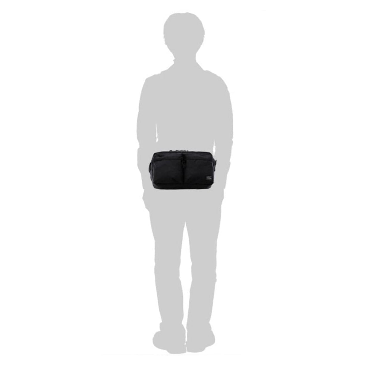 Porter-Yoshida and Co Force 2-Way Waist Bag Black