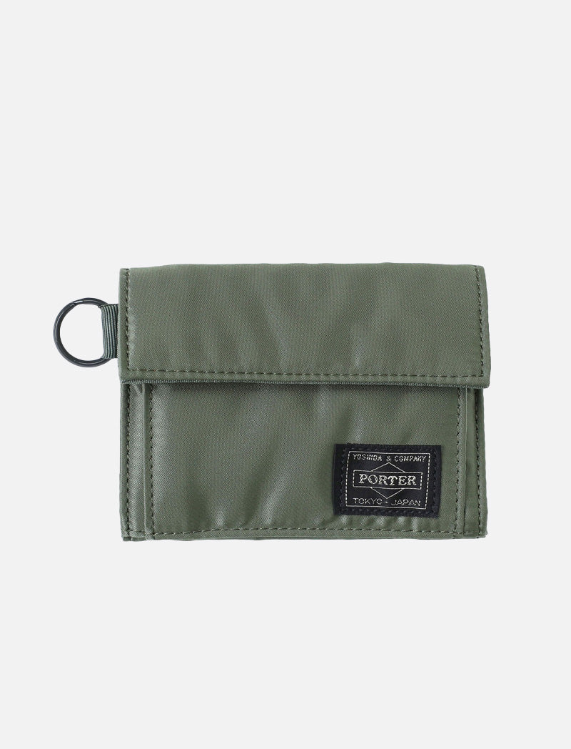 Porter-Yoshida and Co Tanker Wallet 1 Sage Green Porter-Yoshida and Co