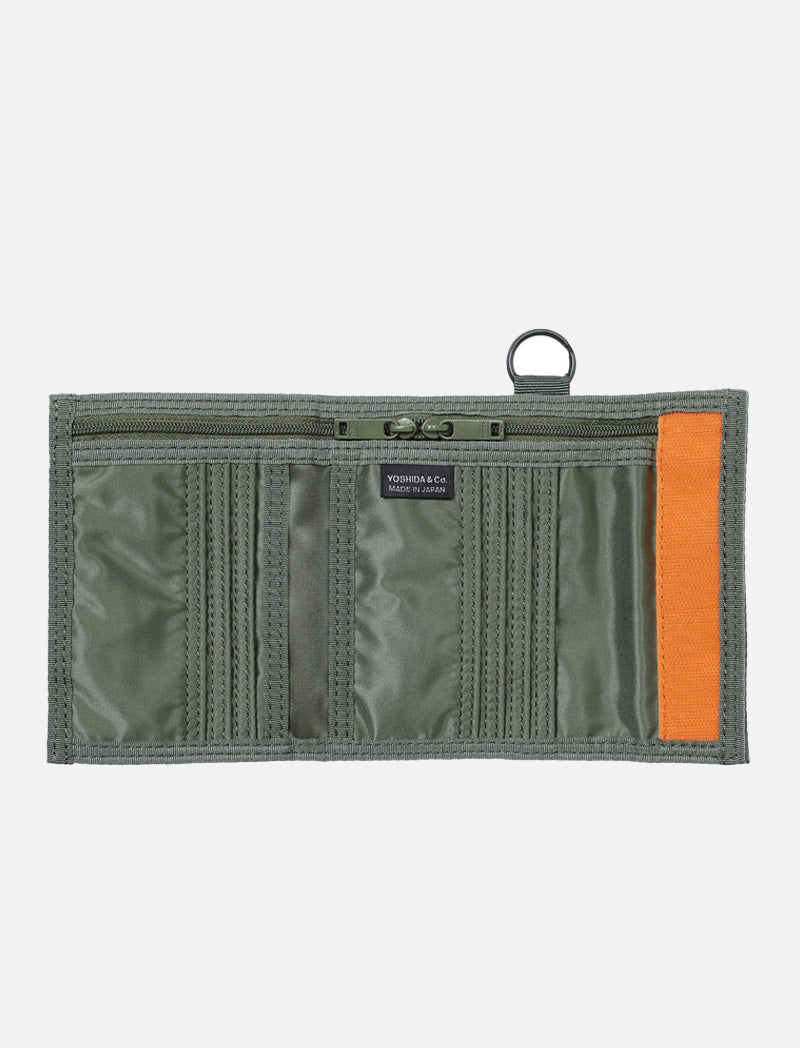 Porter-Yoshida and Co Tanker Wallet 1 Sage Green Porter-Yoshida and Co