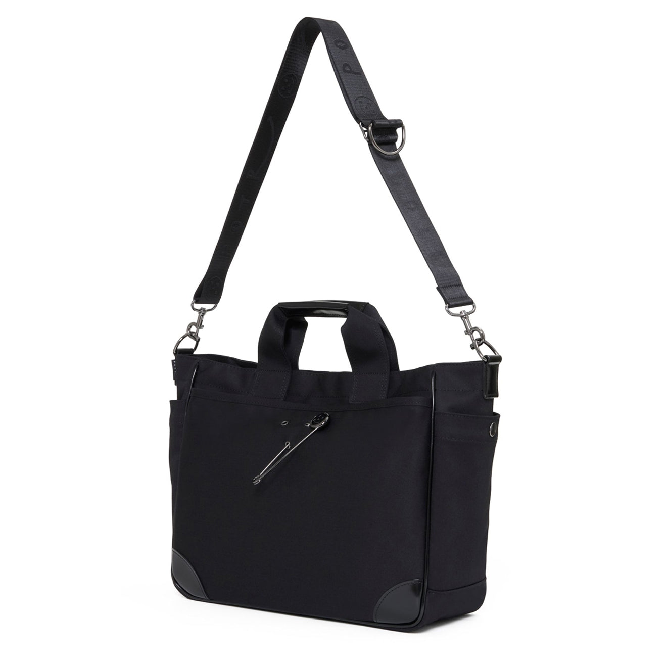 Porter-Yoshida And Co Clan Tote Bag With Quilt Pin Black