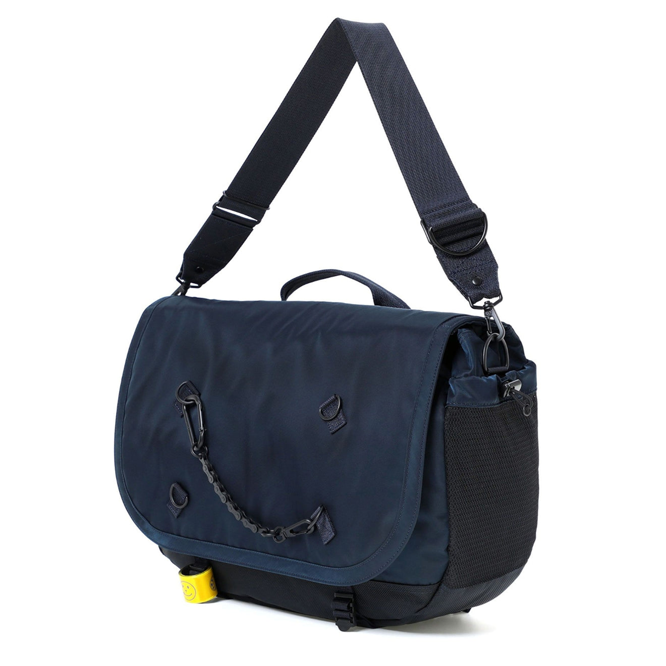Porter-Yoshida And Co Ride Messenger Bag With Bicycle Chain Navy