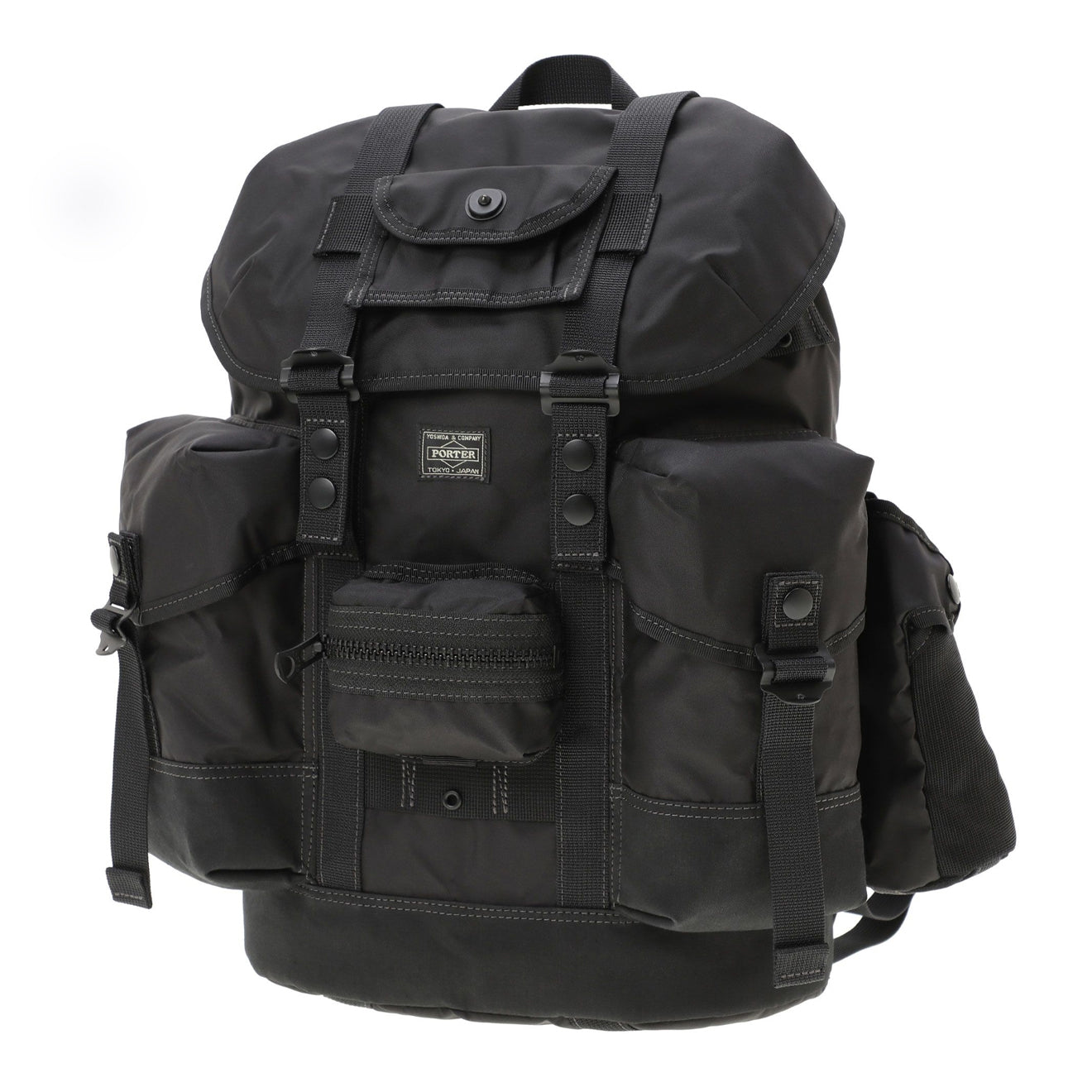 Porter-Yoshida and Co All Alice Pack With Pouches Black - pam pam 