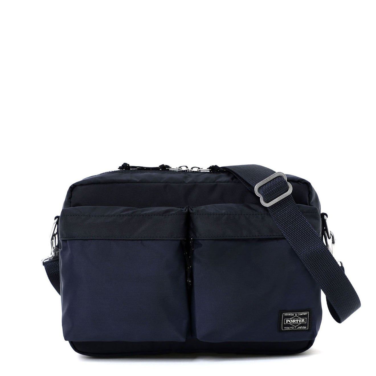 Porter-Yoshida and Co Force Shoulder Bag Small Navy