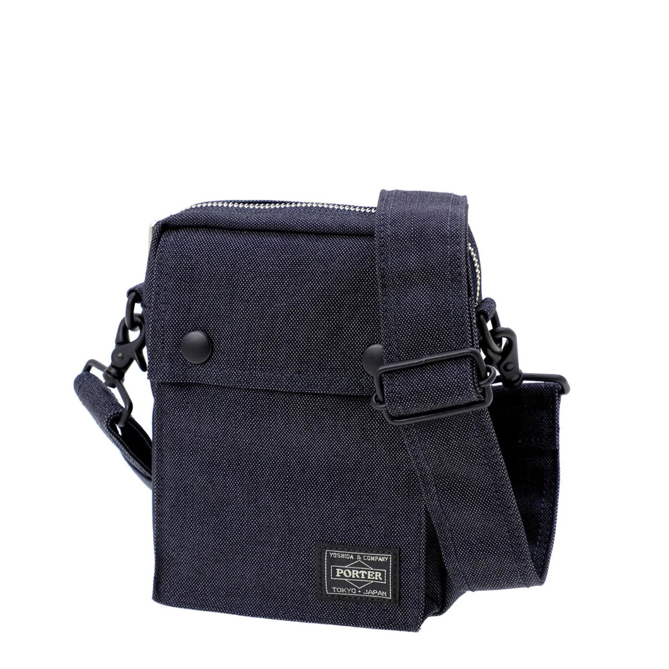 Porter-Yoshida and Co Smoky Vertical Shoulder Bag Navy