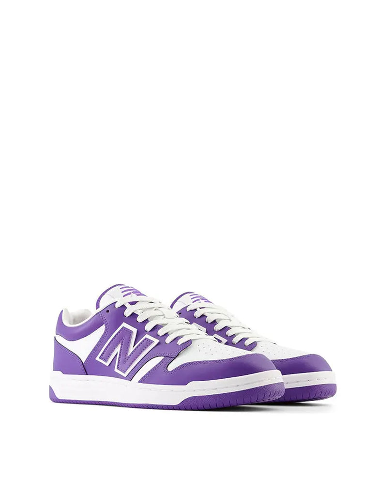 New Balance 480 Trainers White / Prism Purple