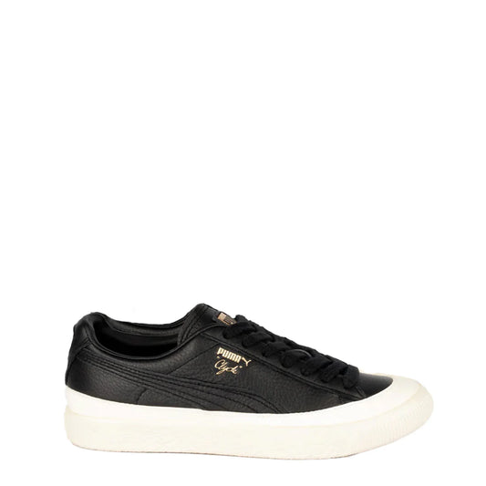 Puma Clyde Rubber Toe Leather Trainer Puma Black / Whisper White