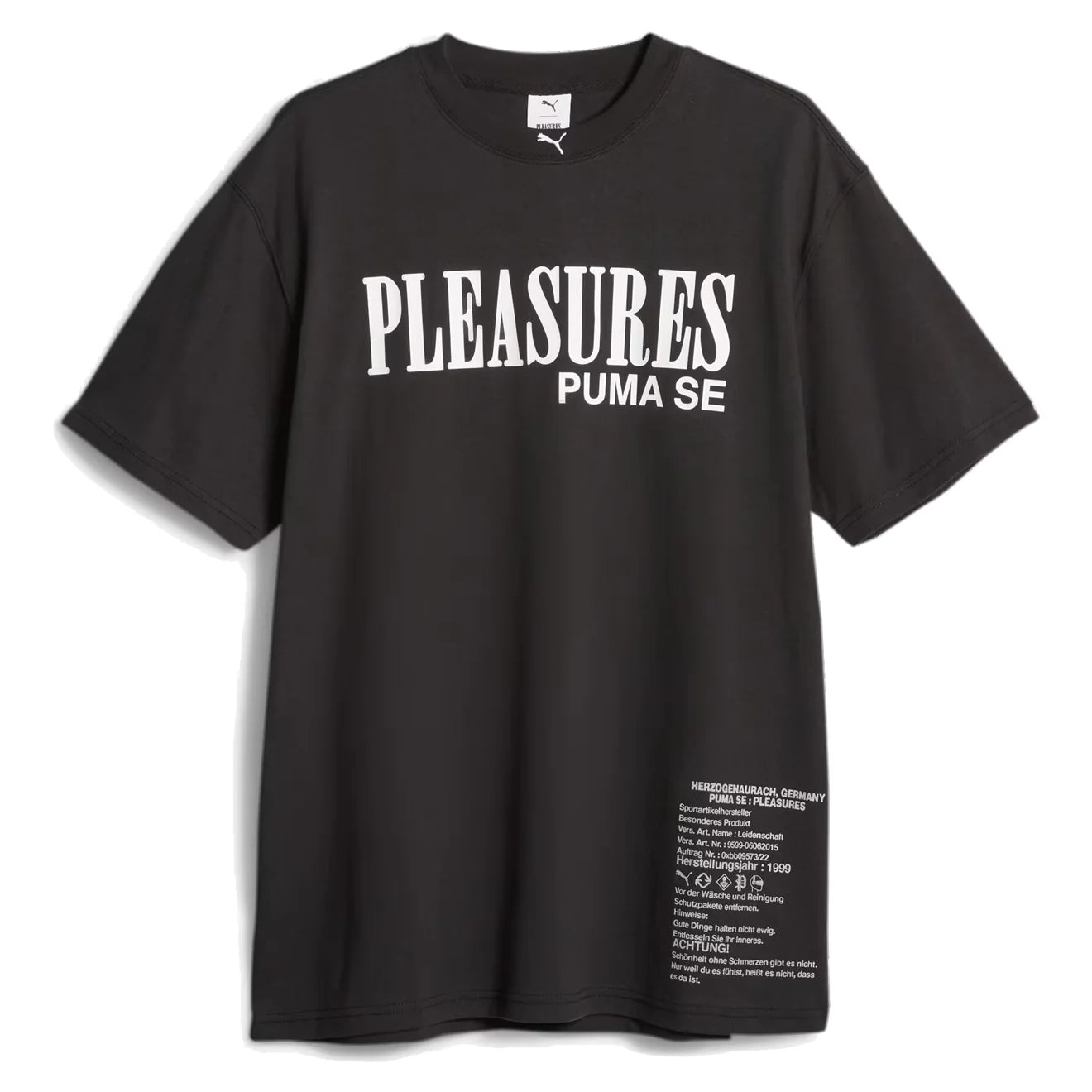 Puma Puma X Pleasures Typo Tee Puma Black