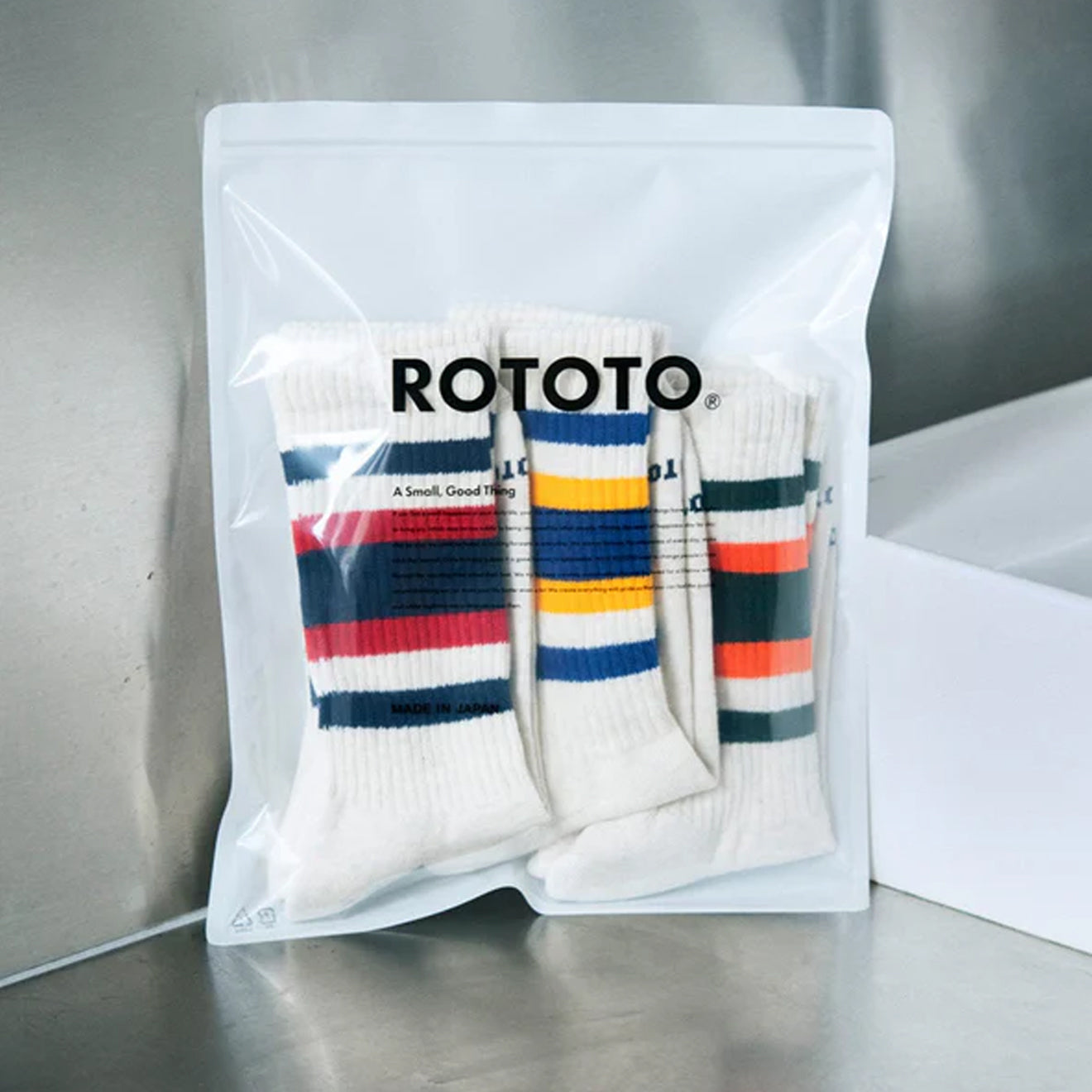 ROTOTO 3 Pack Everyday Athletic Socks Pack A Multi - pam pam 