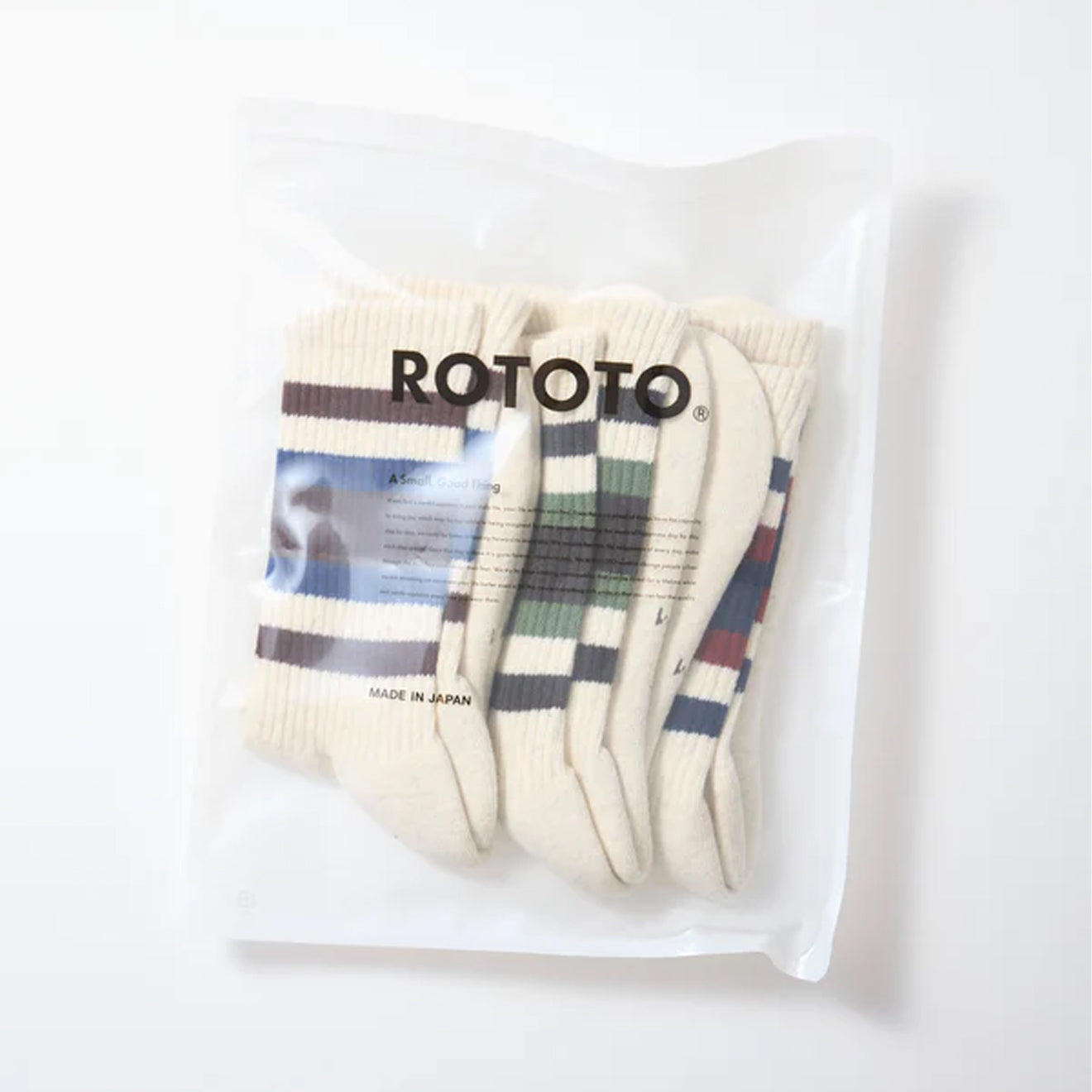 ROTOTO 3 Pack Everyday Athletic Socks Pack B Multi - pam pam 