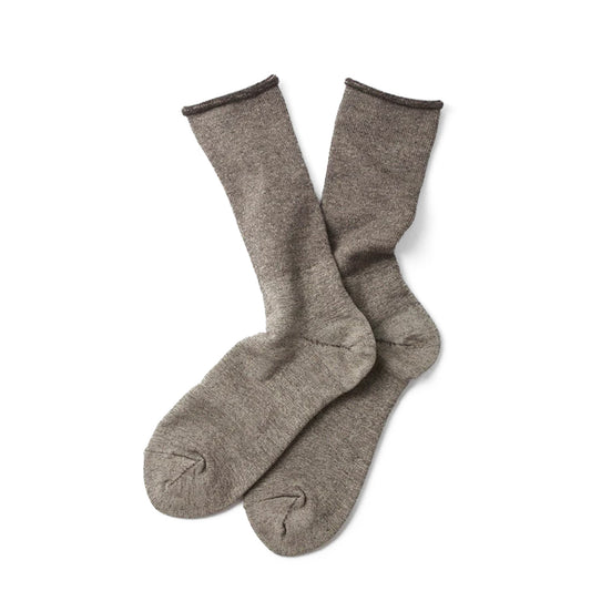 ROTOTO City Socks Gray / Dark Brown - pam pam