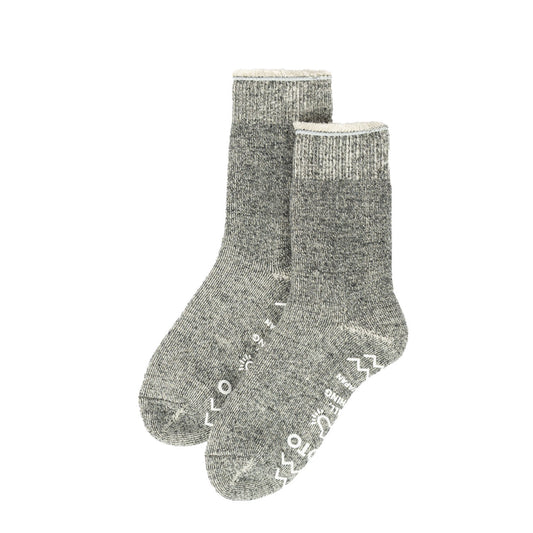 ROTOTO Double Face Room Socks Shaggy Pile Charcoal - pam pam