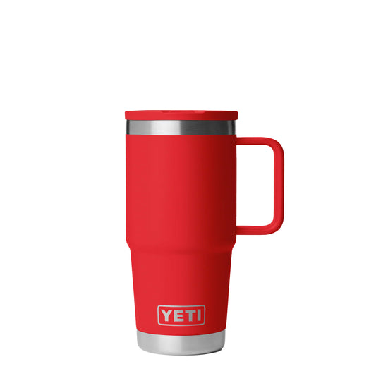 YETI  Rambler 20 Oz Travel Straw Mug Rescue Red