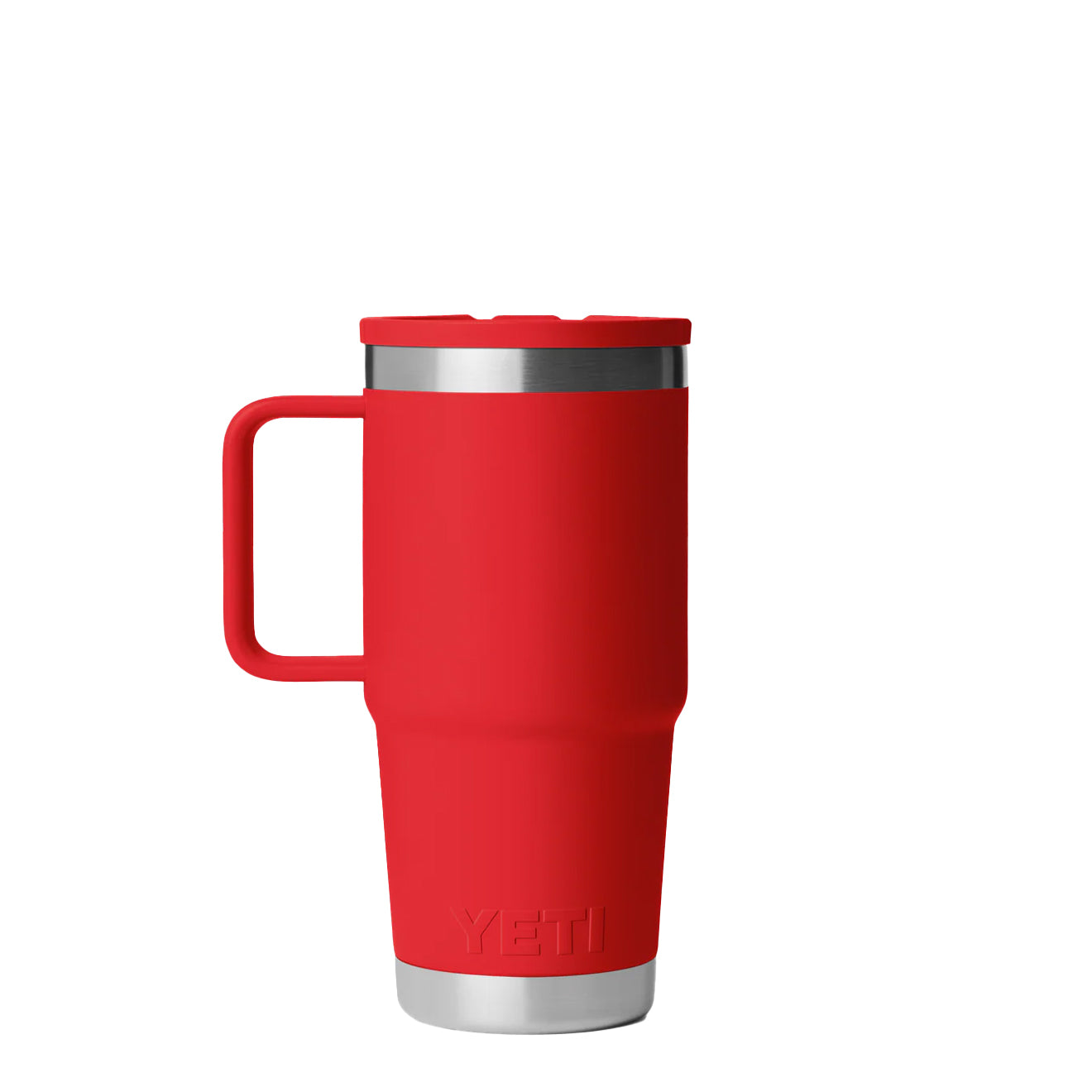 YETI  Rambler 20 Oz Travel Straw Mug Rescue Red