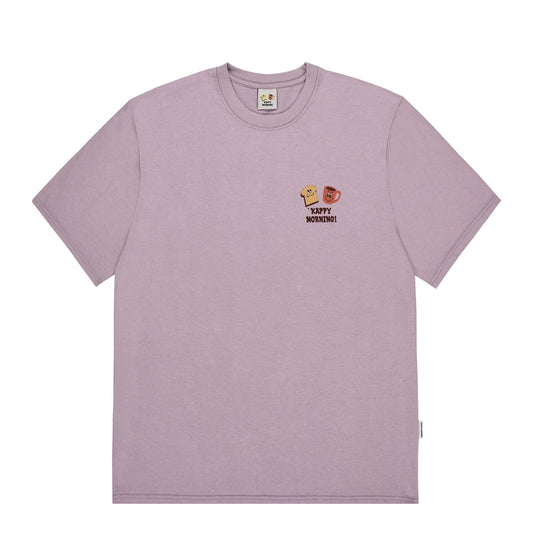 Kappy Kappy Morning Half T-Shirt Toru Fukuda Edition Lilac - pam pam