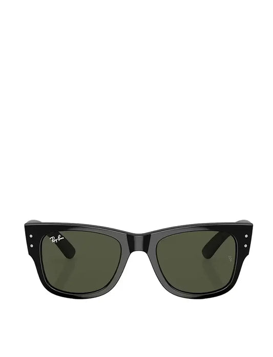 Ray-Ban RB0840S 145 51 Mega Wayfarer Sunglasses Black / Green Ray-Ban