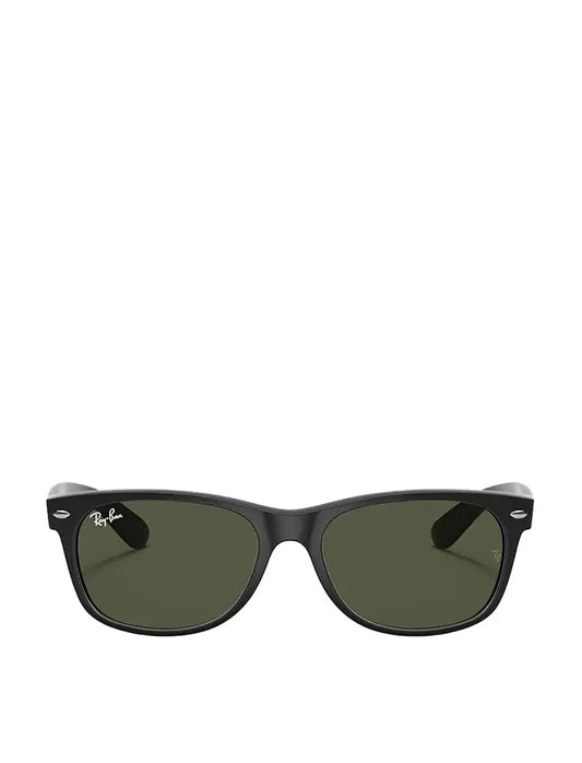 Ray-Ban RB2132 145 55 New Wayfarer Sunglasses Rubber Black / Green Ray-Ban