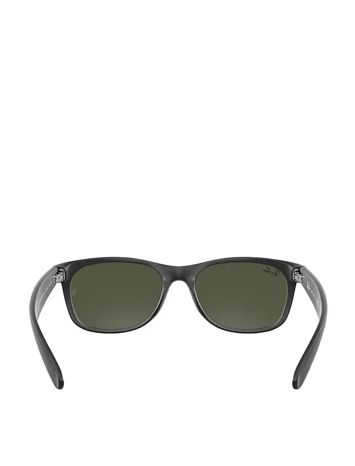 Ray-Ban RB2132 145 55 New Wayfarer Sunglasses Rubber Black / Green Ray-Ban