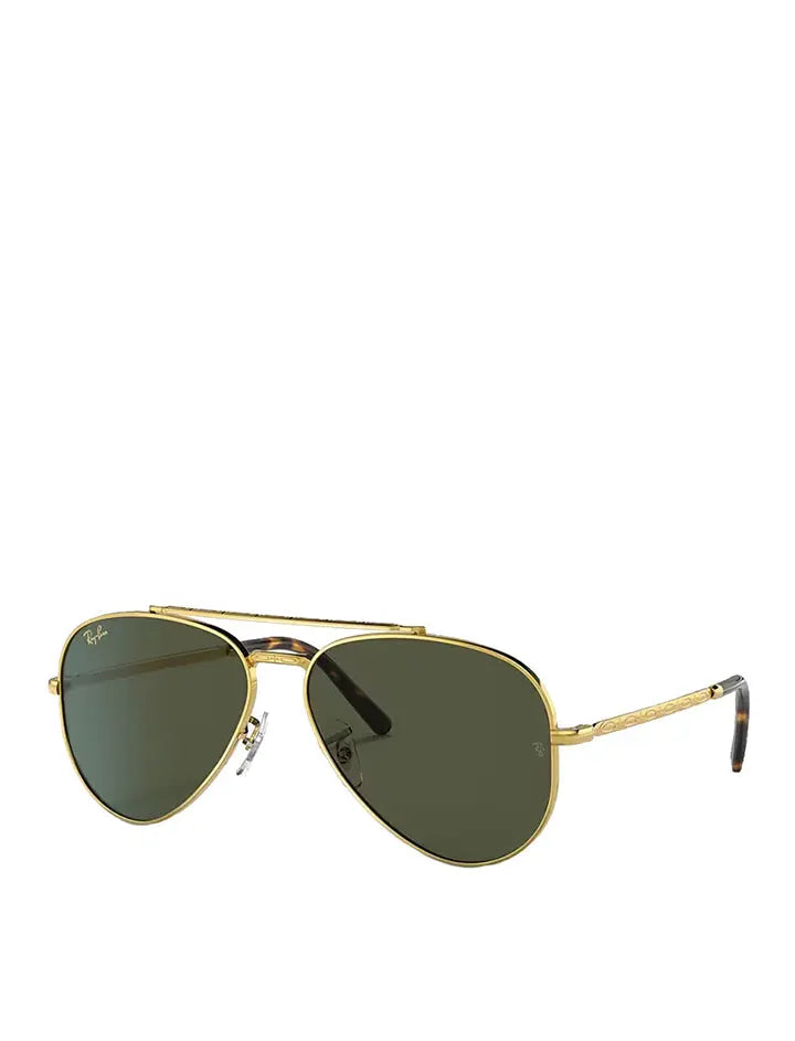 Ray-Ban RB3625 135 58 New Aviator Sunglasses Legend Gold / Green Ray-Ban