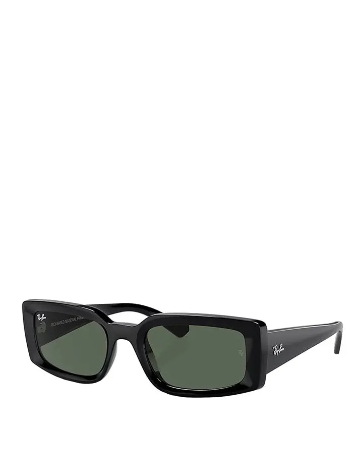 Ray-Ban RB4395 140 54 Kiliane Bio-Based Sunglasses Black / Dark Green Ray-Ban