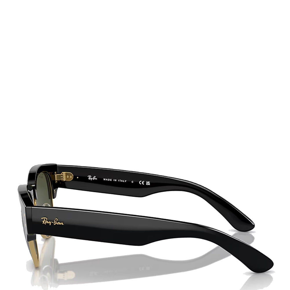 Ray-Ban 0RB0316S 901/31 53 Mega Clubmaster Black on Gold Sunglasses