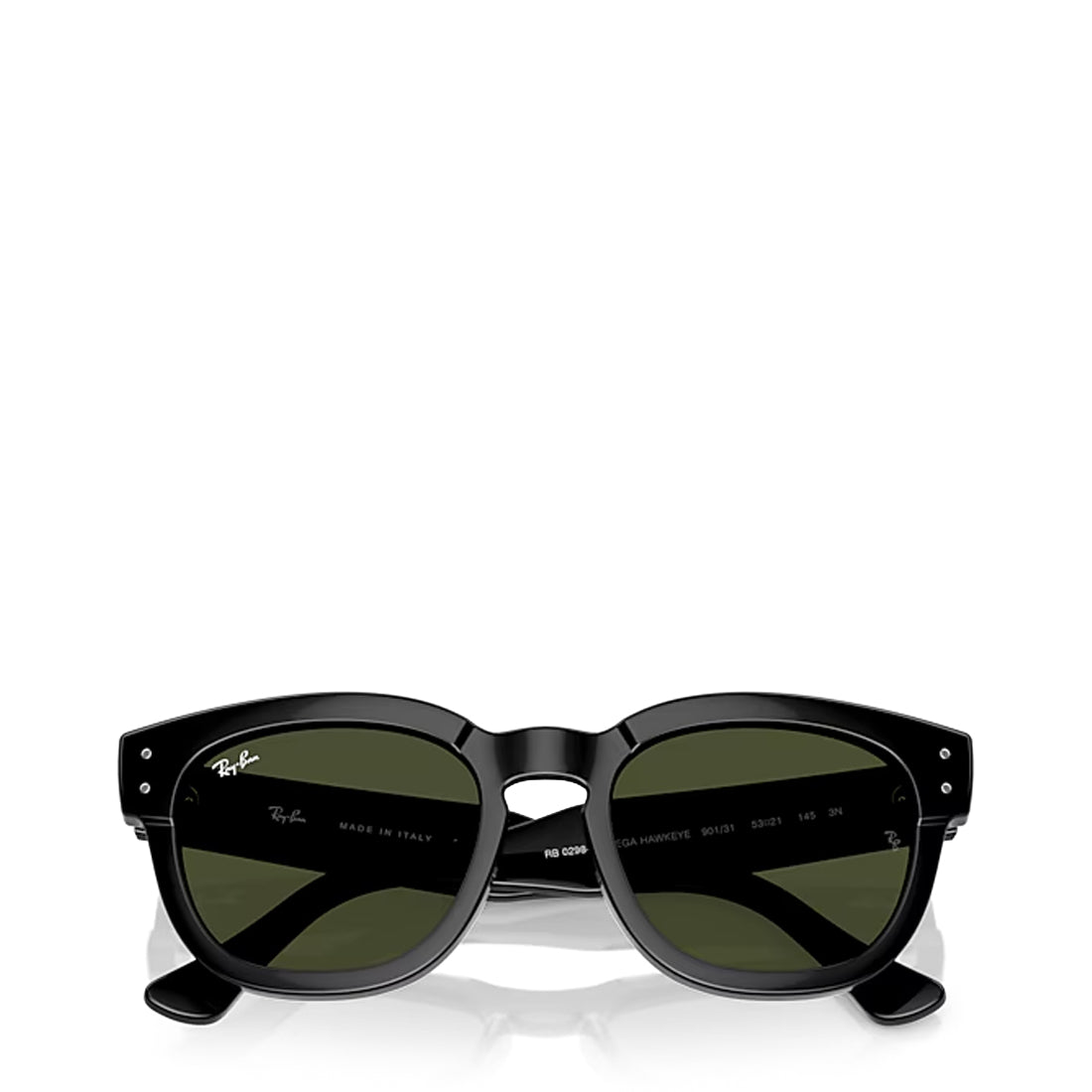 Ray-Ban RB02985 901/31 53 Mega Hawkeye Sunglasses Polished Black - pam pam 