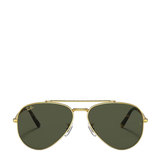 Ray-Ban RB3625 135 58 New Aviator Sunglasses Legend Gold / Green