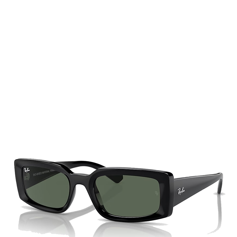 Ray-Ban RB4395 667771 54 Kiliane Sunglasses - Black / Dark Green Lens