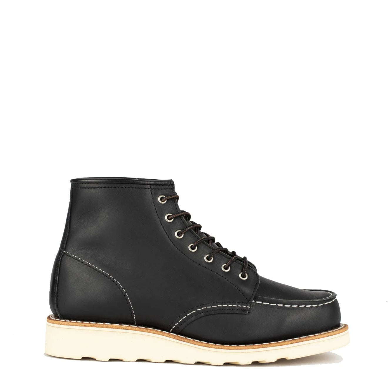 Red Wing Womens 6-Inch Moc Toe Boot Black Boundary