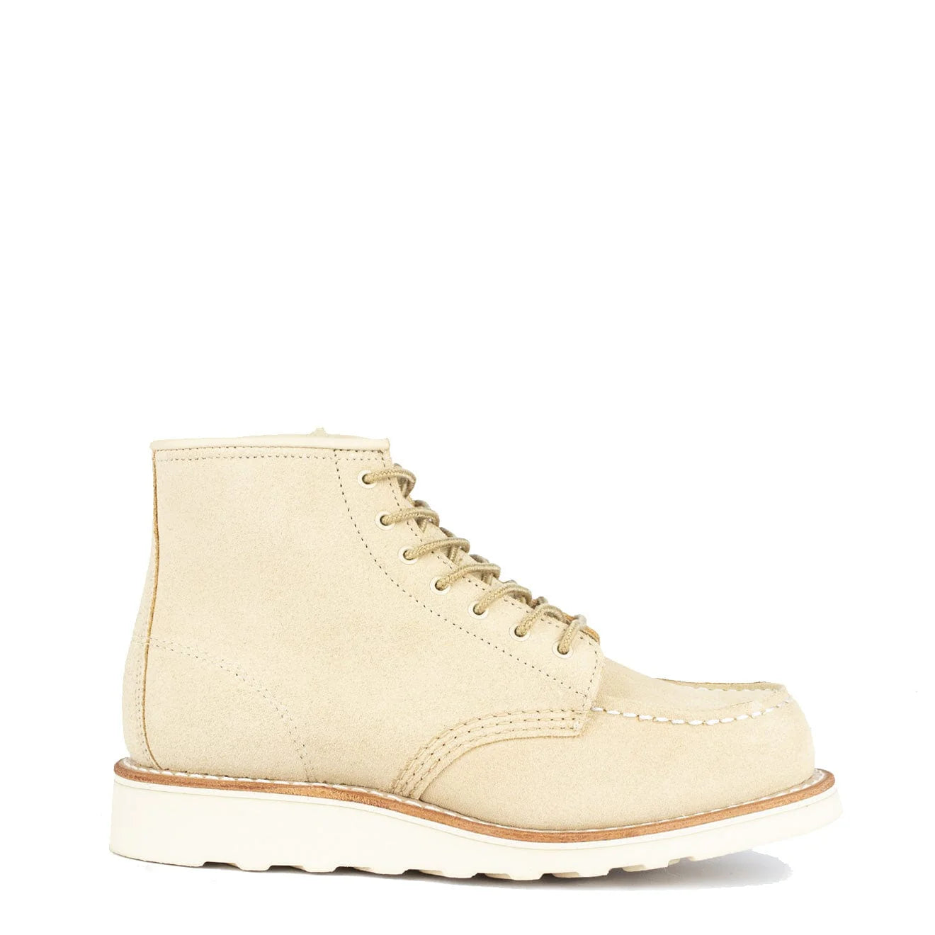 Red Wing Womens 6-Inch Moc Toe Boot Cream Abeline