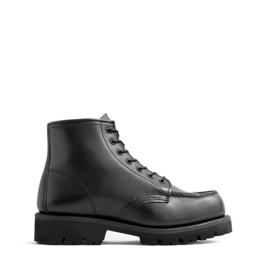 Red Wing Womens 6-Inch Porter Moc Toe Boots Black Boundary - pam pam