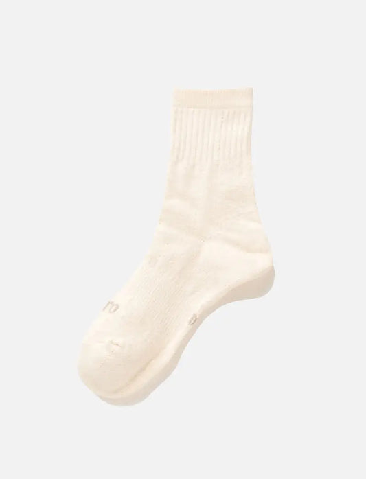 RoToTo Double Face Mid Socks Ivory RoToTo