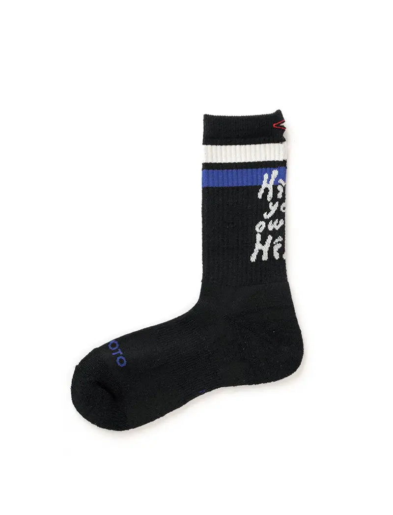 RoToTo H.Y.O.H Hike Trek Crew Socks Black / White / Dark Blue RoToTo