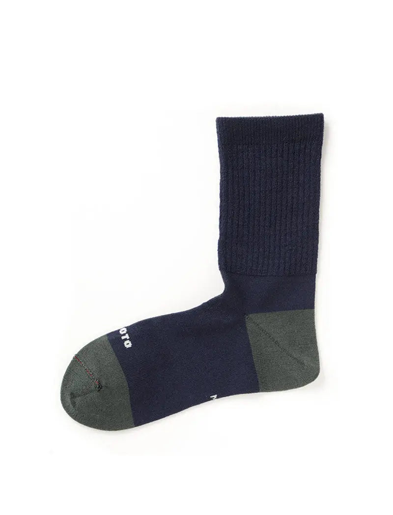 RoToTo Hybrid Merino Wool Socks Navy / Dark Green RoToTo