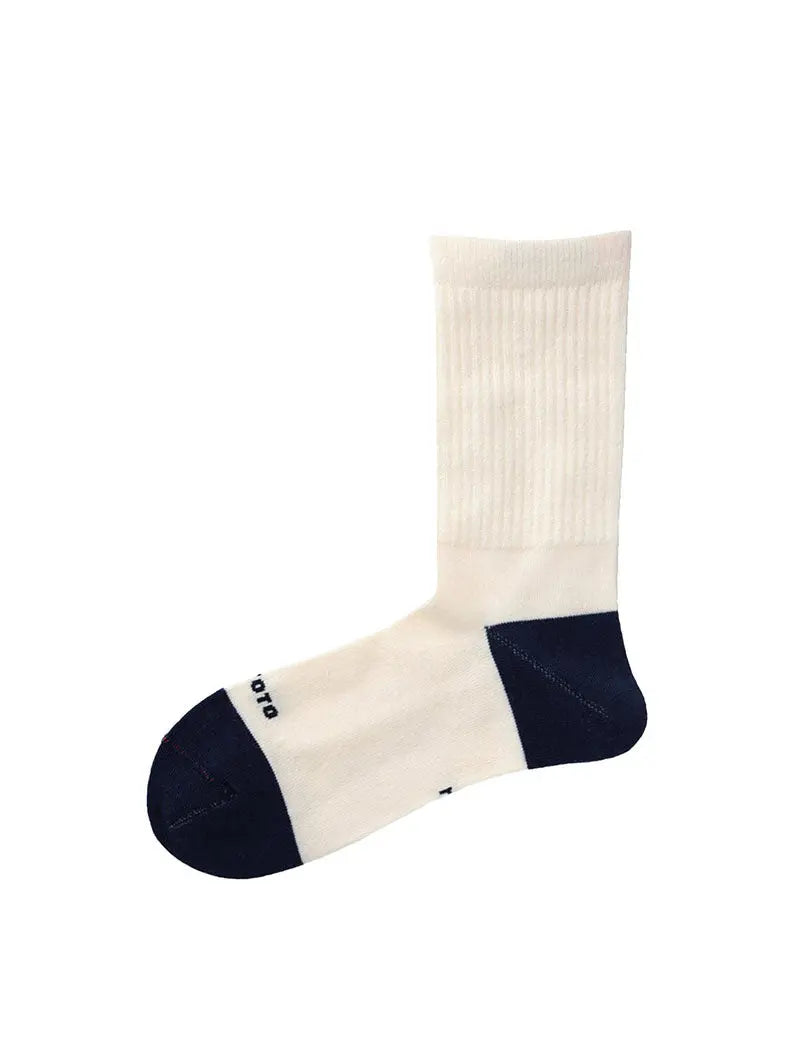 RoToTo Hybrid Merino Wool Socks White / Navy RoToTo