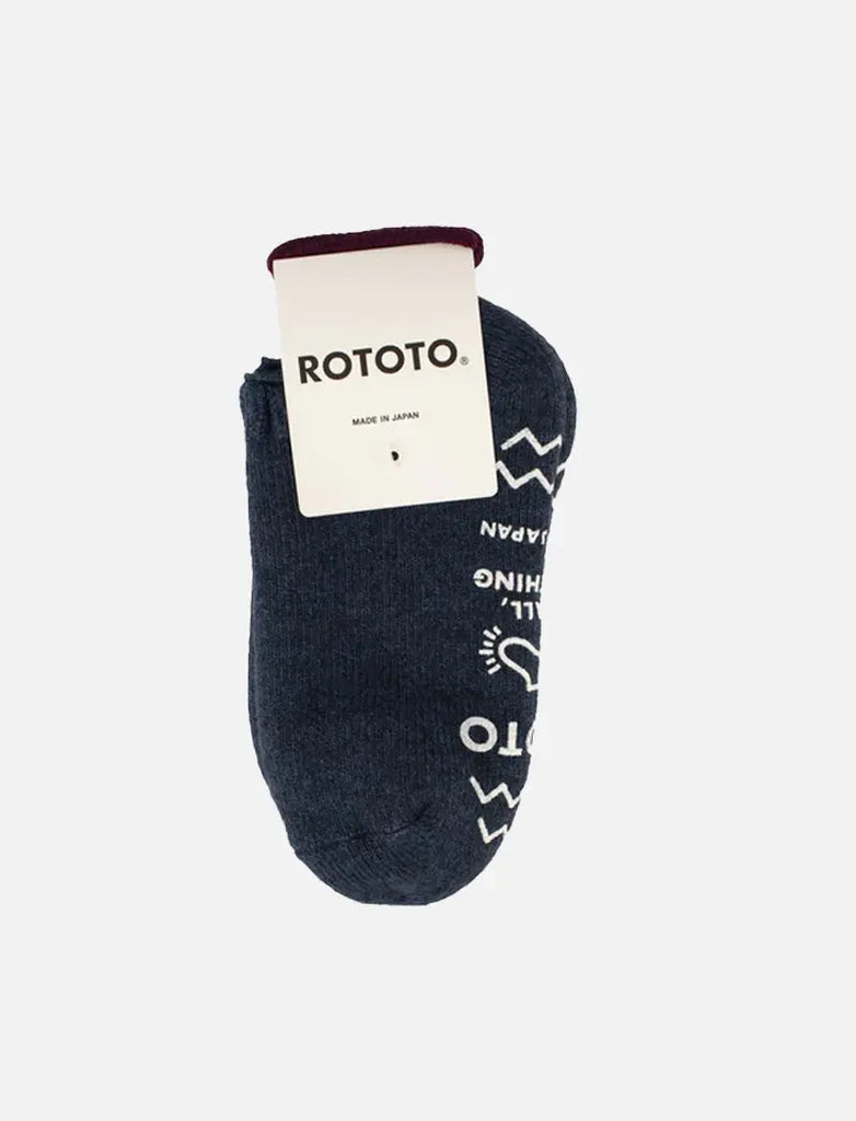 RoToTo Pile Slipper Socks Indigo RoToTo