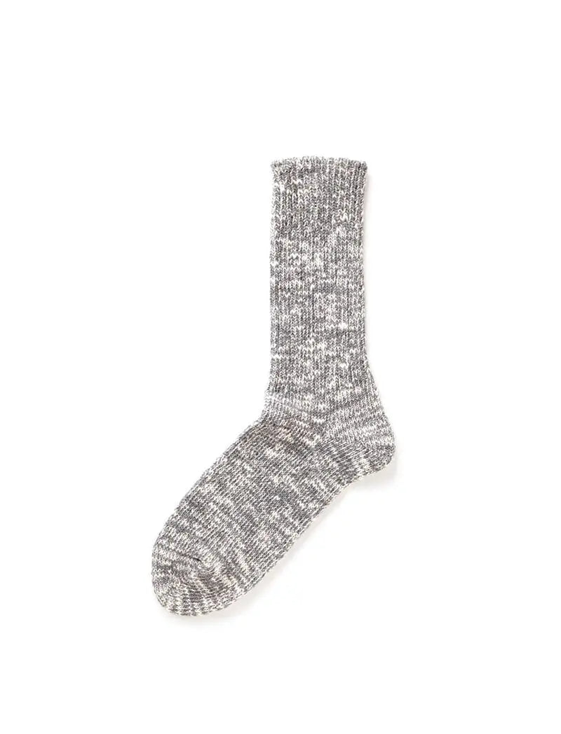 RoToTo Slub Crew Socks Mid Grey RoToTo