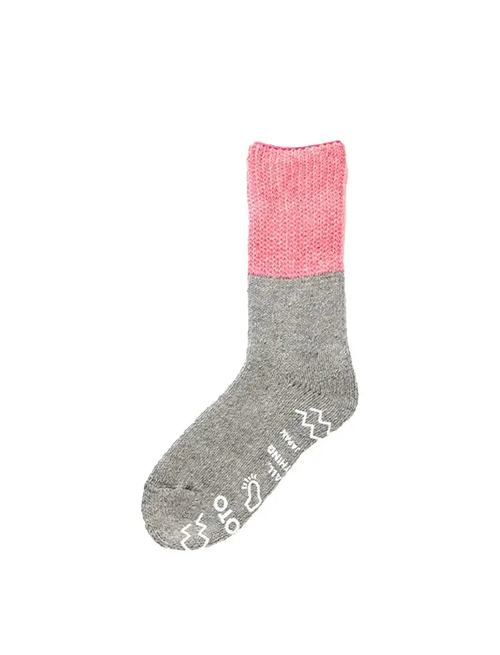 RoToTo Teasel Socks Pink / Light Gray RoToTo
