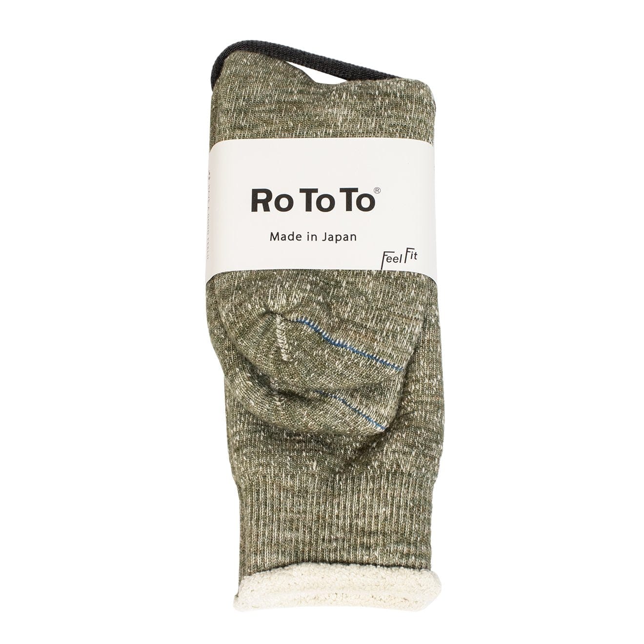 RoToTo Double Face Socks Army Green