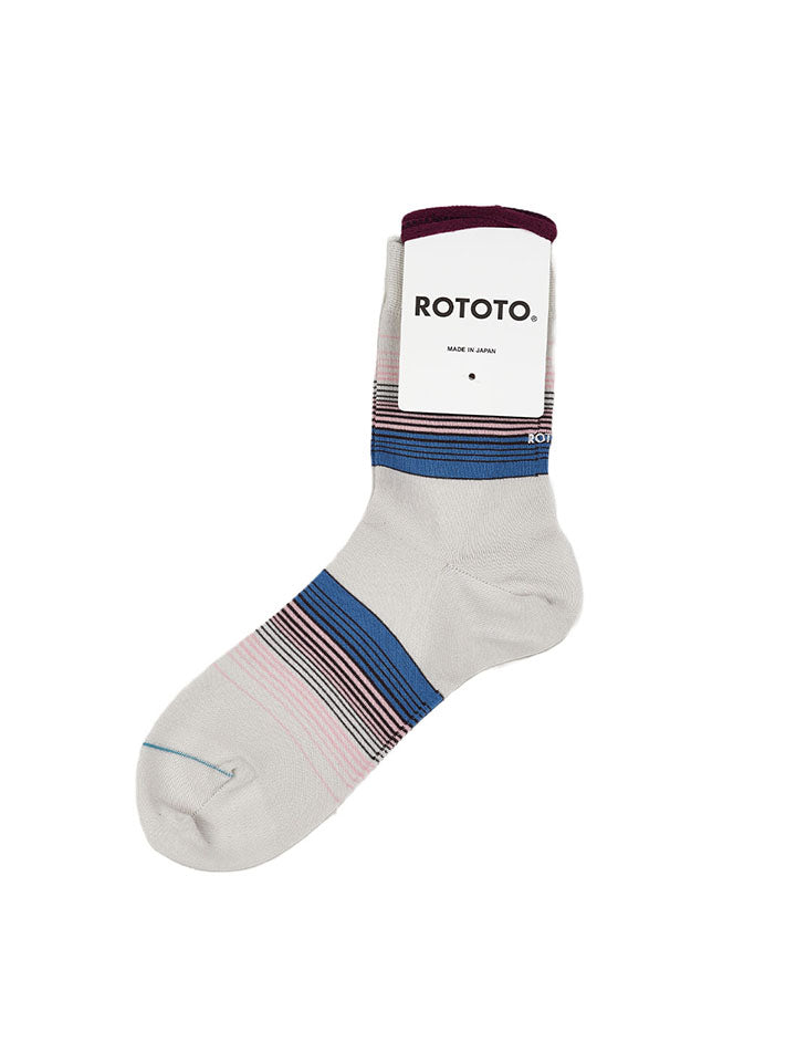 Rototo Four Stripe Light Gray RoToTo
