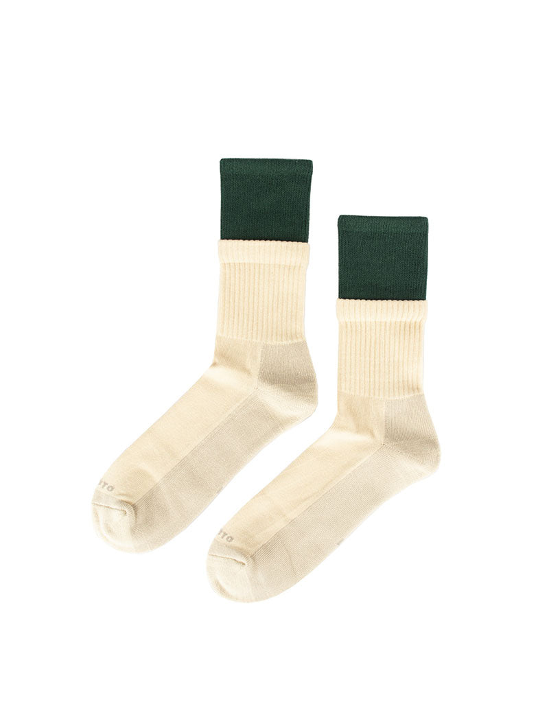 Rototo Organic Cotton Double Green / Ivory RoToTo