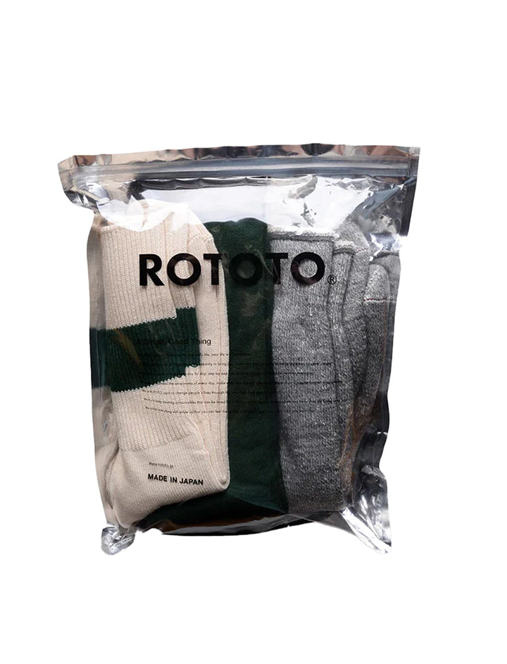 Rototo Rototo Special Trio Socks Green RoToTo