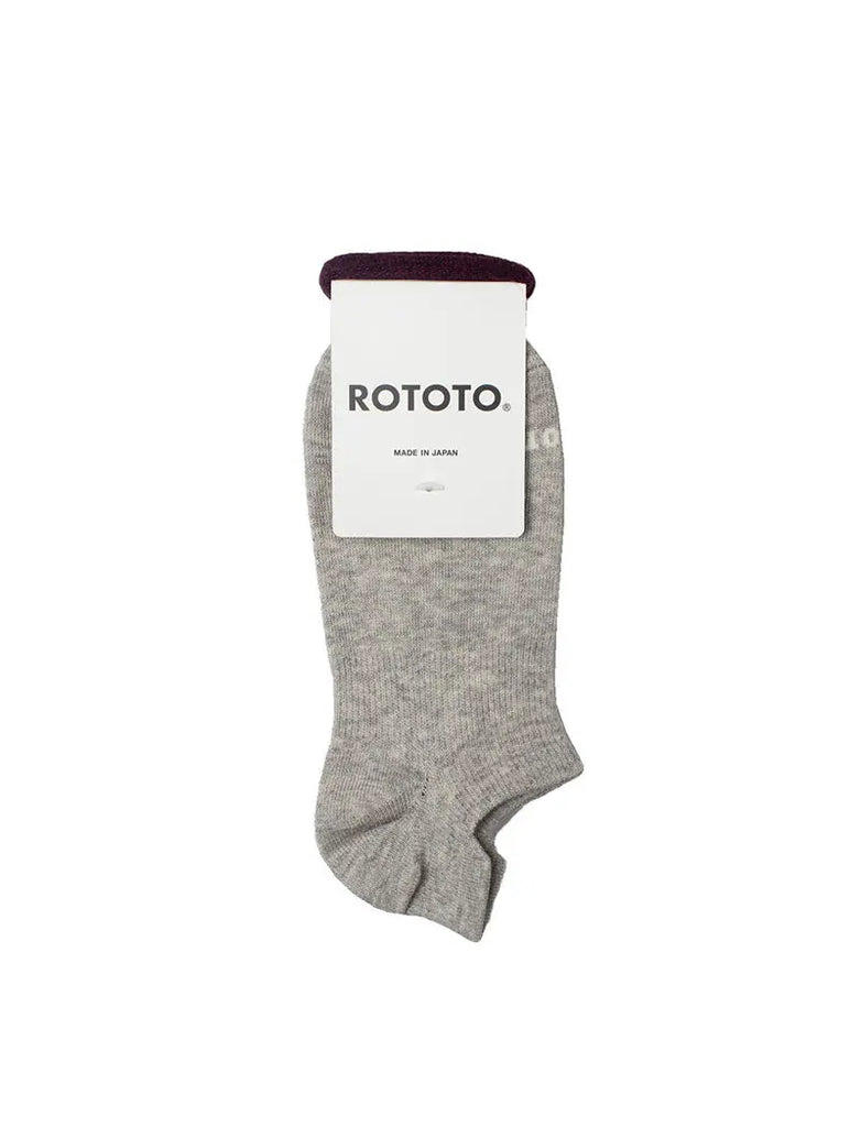 Rototo Sneaker Foot Cover Organic Socks Gray RoToTo