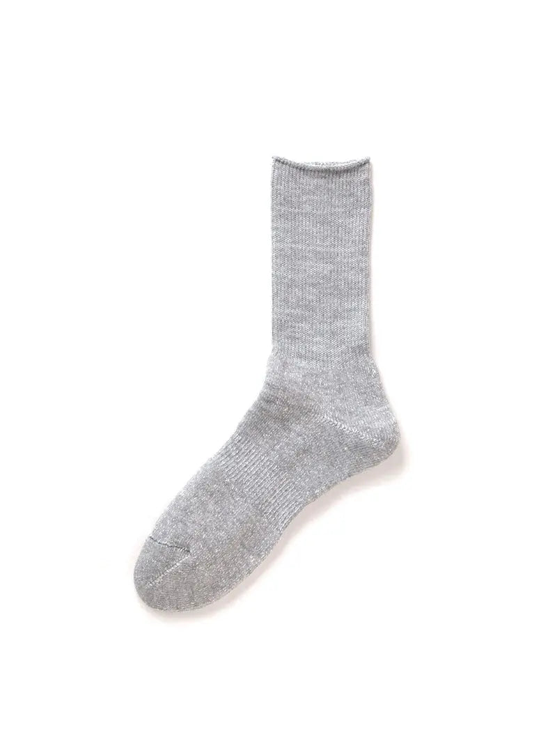 Rototo Washi Pile Crew Socks Grey RoToTo