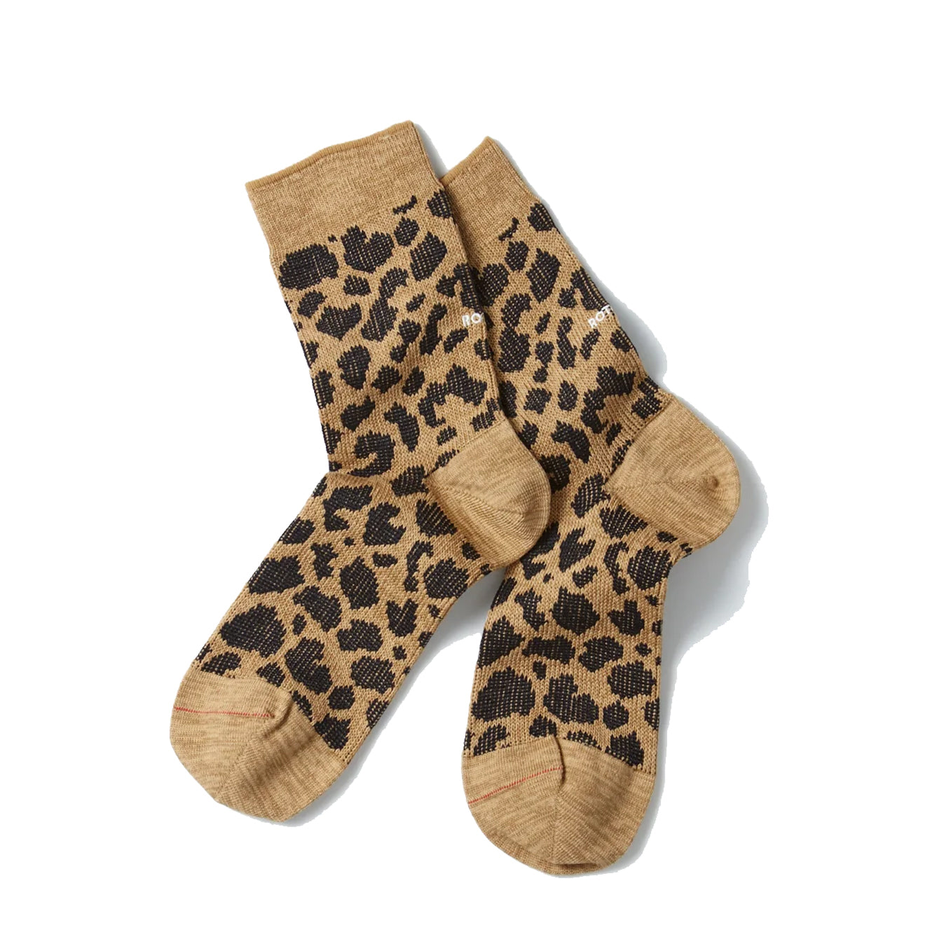 Rototo Leopard Sock Beige