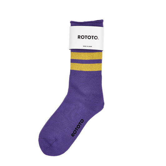 Rototo Three Stripe Purple / Yellow