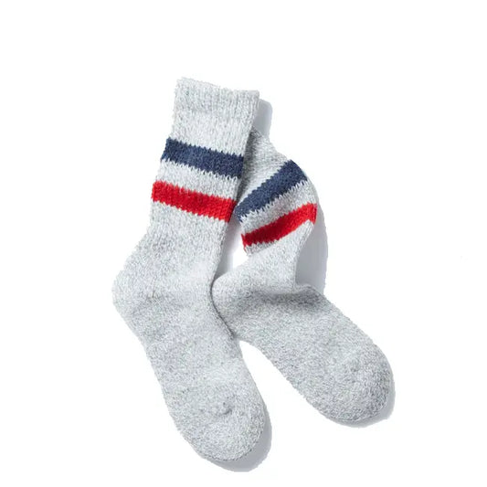 Rototo Winter Outdoor Socks Gray / Dark Blue / Red