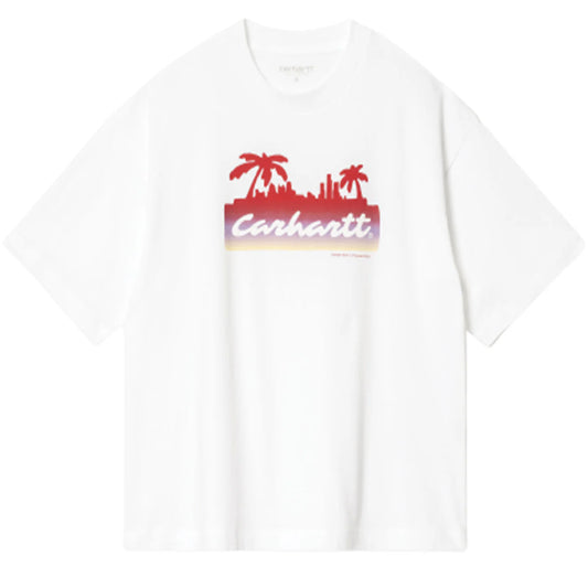 Carhartt WIP Womens S/S Palm Script T-Shirt White